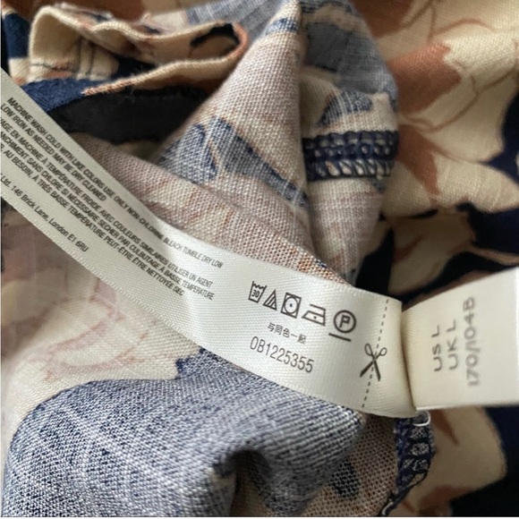 NWT Free People Floral Mini Dress with Cut Out Dress - Picture 9 of 13